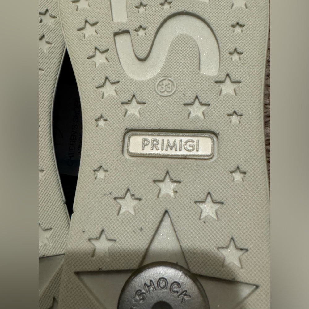 PRIMIGI Star⭐️ Girls Light Blue Suede Italian Leather Lace up Sneakers -Size 33 - Picture 13 of 15